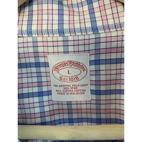Brooks Brothers Mens Large Non-Iron Supima Cotton Button-Down Shirt RP10507 EUC - Picture 3 of 8